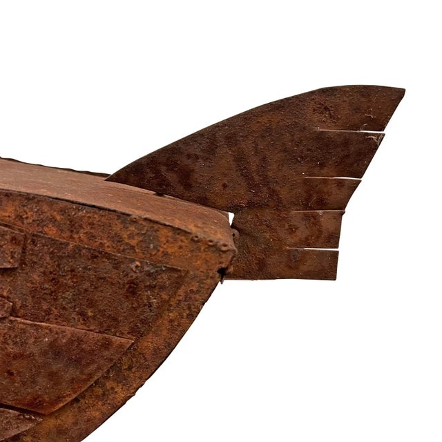 Folk Art Hand-Made Iron Rooster For Sale - Image 11 of 13