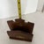 Brown Mid Century Wooden Letter Napkin Holder With Brass Artichoke Accents For Sale - Image 8 of 8