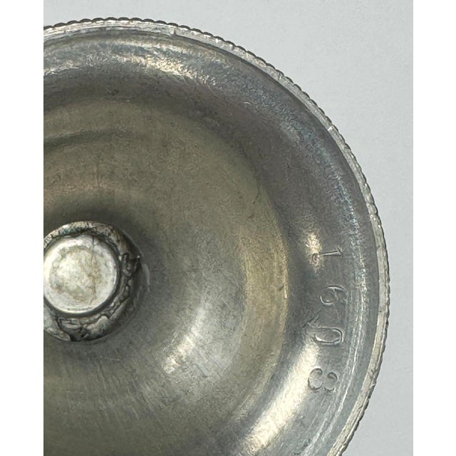 Vintage Petite Pewter Trophy Vase For Sale - Image 9 of 9
