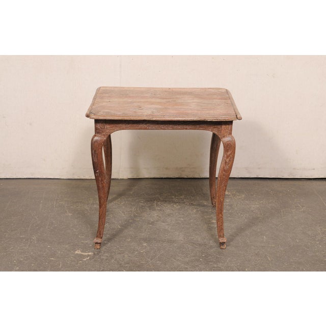 Wood 18th C. French Country Square-Shaped Table For Sale - Image 7 of 12