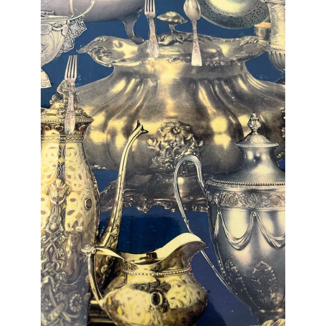 Modern Bespoke Lacquered Fornasetti Style Serving Tray Sally Designs Artist Signed For Sale - Image 3 of 12