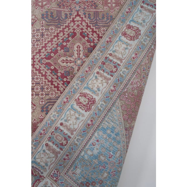 Vintage Turkish Oushak Rug 4'9" X 6'4" For Sale - Image 11 of 12