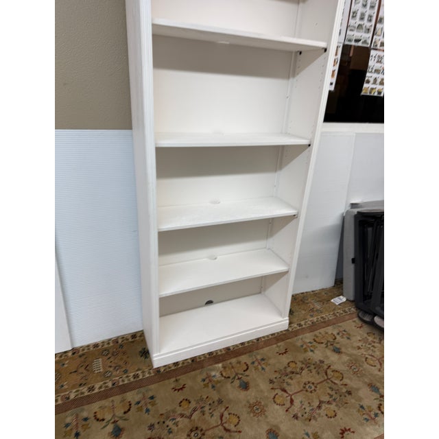 Pottery Barn Livingston Bookcase, Montauk White For Sale In San Francisco - Image 6 of 12