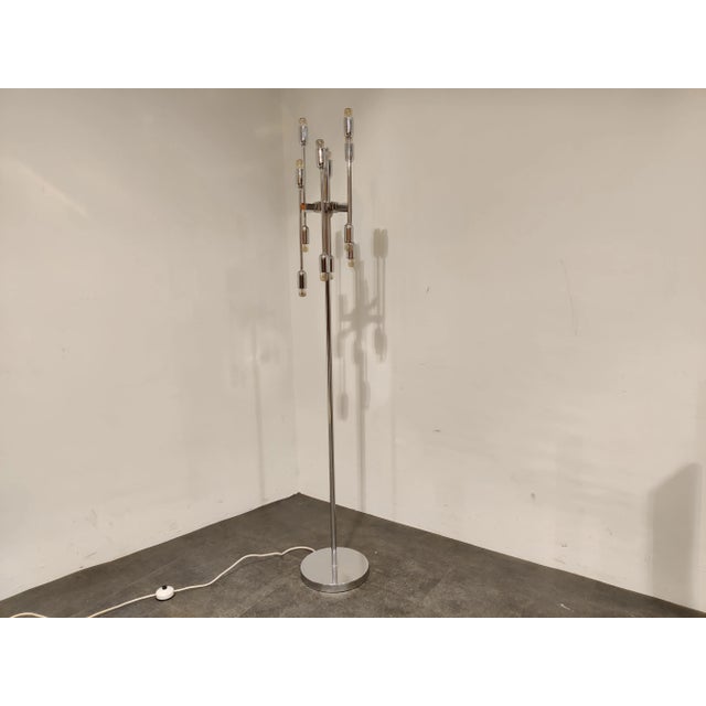Vintage Chrome Floor Lamp, 1970s For Sale - Image 9 of 10