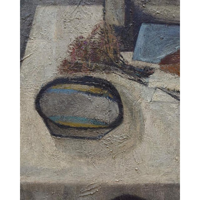 British School Artist, Still Life with Lovers, Mid-20th Century, Oil on Canvas, Framed For Sale - Image 4 of 9