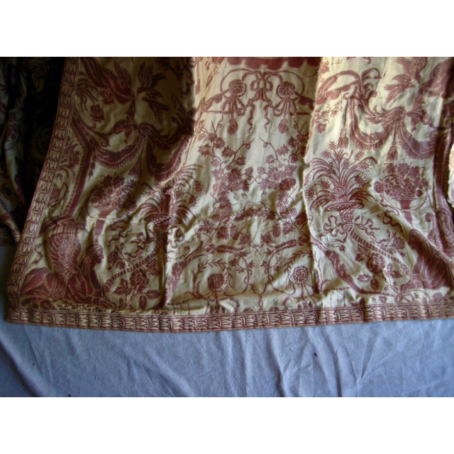 1950s Fortuny Pair of Curtains in the Sphingi Design For Sale - Image 13 of 17