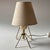Cream Model 15566 Table or Wall Lamp in Brass by Harald Notini for Böhlmarks, Sweden, 1950s For Sale - Image 8 of 12