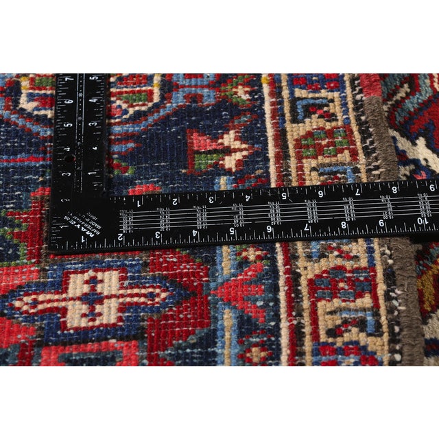 Vintage Ivory Persian Heriz Rug - 07'08 X 10'09 For Sale In Dallas - Image 6 of 9