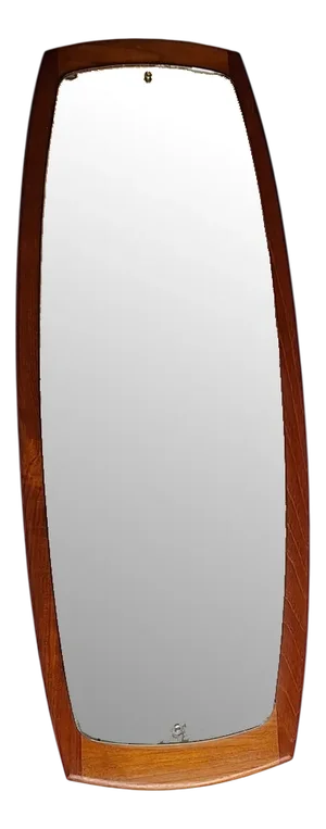 Wall Mirror with Teak Frame, 1970s
