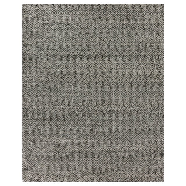 Sanz Flatweave Wool Black Rug - 12'x15' For Sale