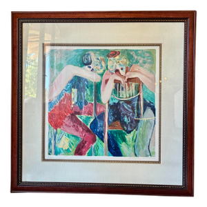 “The Last Performance,” by Barbara Wood, 1996 Signed Serigraph, Framed