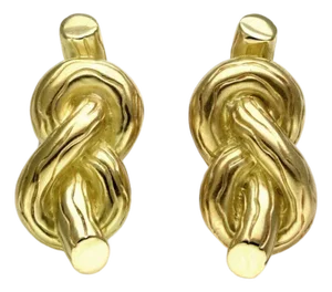 Angela Cummings 18k Yellow Gold Sailor Knot Clip On Earrings