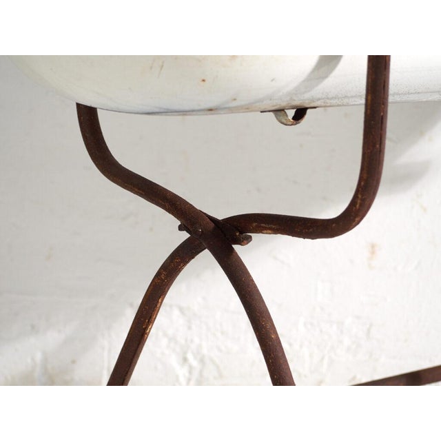 Bathtub in Enamelled Iron Central Europe, 1950 For Sale - Image 4 of 13