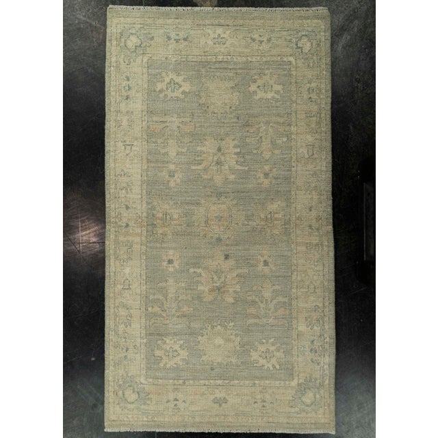 Gray Oushak Rug 2'9" x 5'1" #21368 For Sale - Image 8 of 8