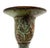 Chapman Manufacturing Company Pair of Vintage Verdigris Patinated Brass Candlesticks With Foliate Motifs – Rustic European / Old World For Sale - Image 4 of 9