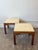 Brown 1960s Pair of Mahogany and Travertine Tables Attributed to John Keal for Brown Saltman For Sale - Image 8 of 12