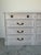 Neoclassical Vintage John Widdicomb Neoclassical Style 8-Drawer Dresser With Brass Handles For Sale - Image 3 of 18