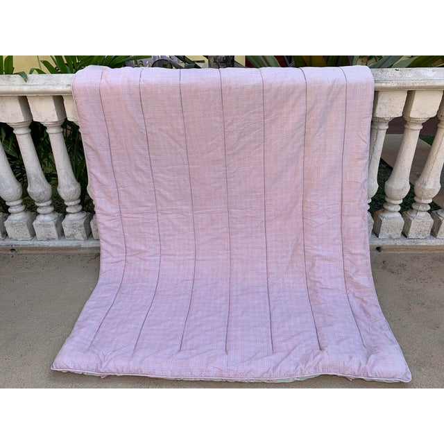 Vintage Laura Ashley Rosemoor Ruffles Twin Comforter Cover, Pink Roses Rosebuds For Sale - Image 9 of 12