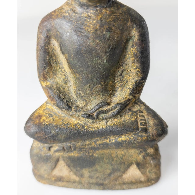 Gray 18th Century or Earlier South East Asian Burmese Buddha Figure For Sale - Image 8 of 10