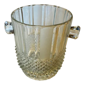 Mid 20th Century Vintage Crystal Ice Bucket