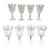 1990s Waterford, Crystal of Ireland “ Lismore” 4 Ounce Claret Wines - Set of 8 For Sale
