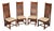 Paul Downs Cabinetmakers Set of Four Highback Spindled Cherry Dining Chairs For Sale