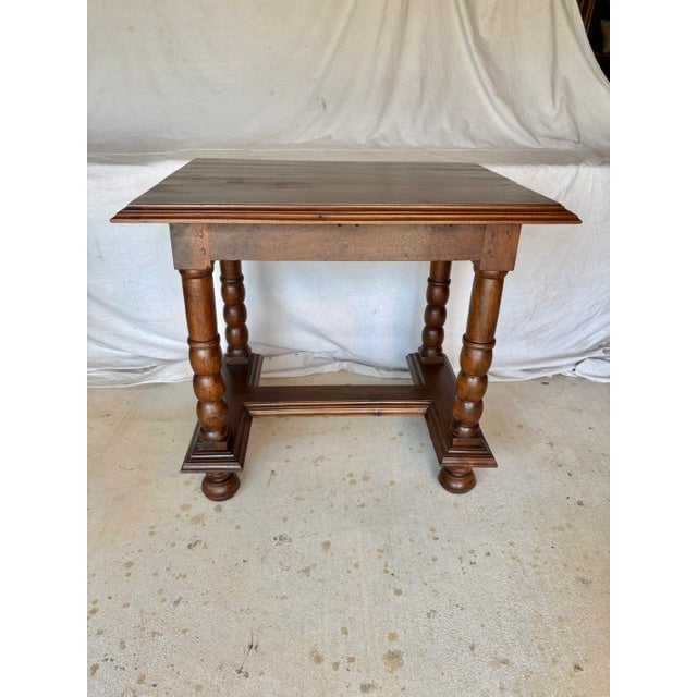19th Century French Walnut Side Table For Sale - Image 13 of 13