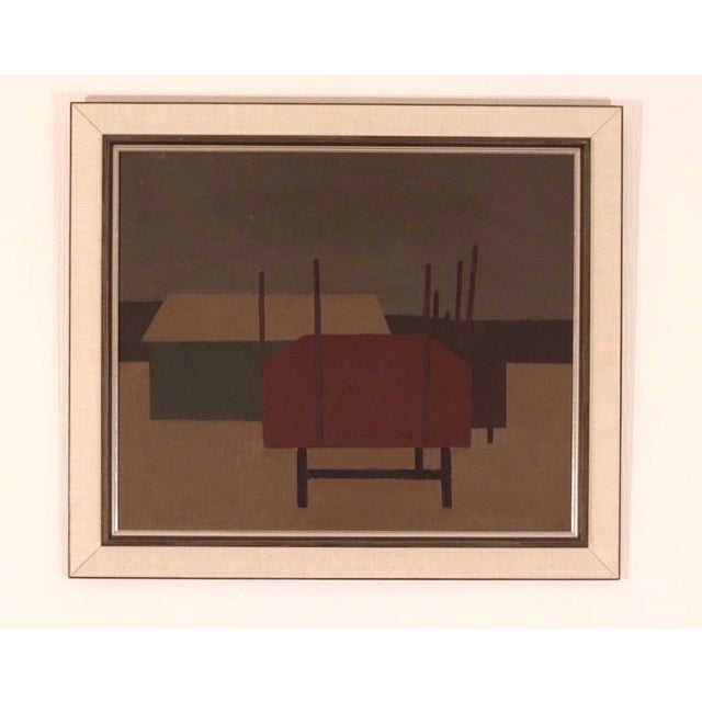 Arne Olsson, Partition, 1960s, Oil & Acrylic on Canvas, Framed For Sale - Image 17 of 17