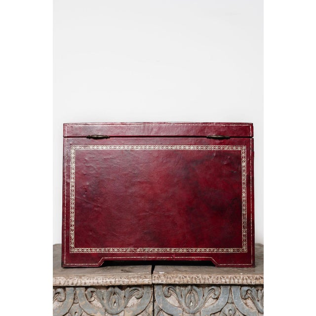 Late 19th Century Antique French Leather Écritoire, Traveling Secretary For Sale - Image 5 of 16