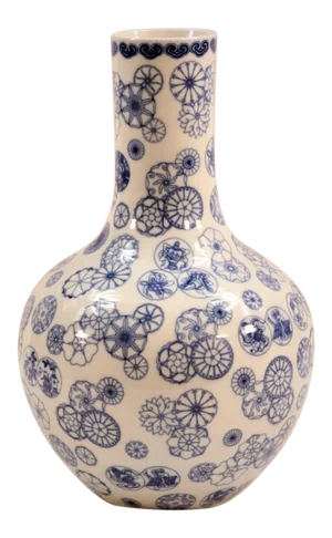 Chinese Blue and White Tianqiuping Vase