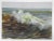 Rustic Late 20th Century Seascape Crashing Waves Painting For Sale - Image 3 of 4