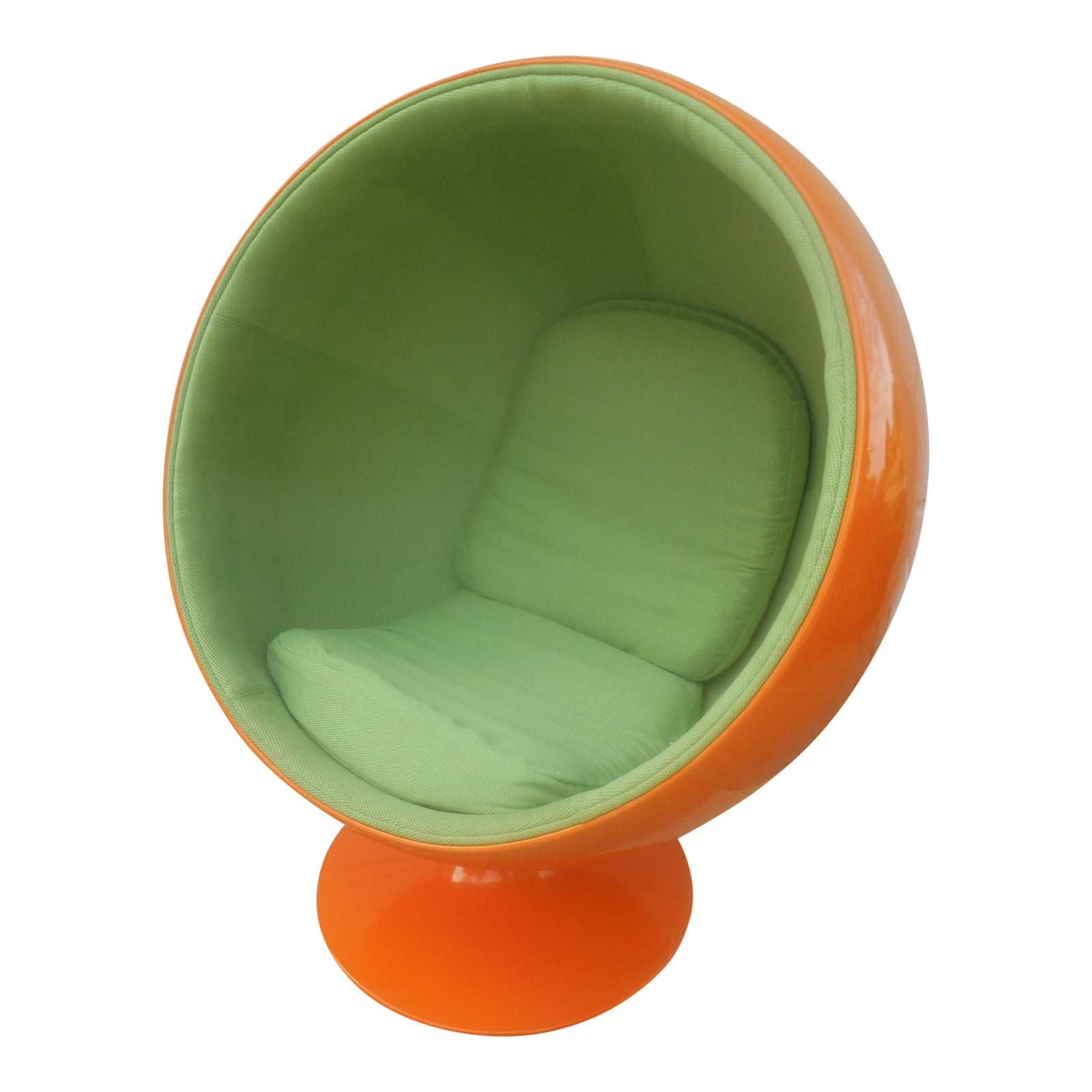 Rare Minty Eero Aarnio Orange Swivel Ball Chair 1970's Chairish