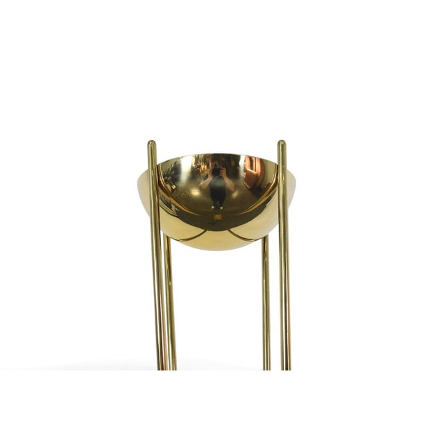 Late 20th Century Late 20th Century Brass Torchier Floor Lamp by Reluxe Milano For Sale - Image 5 of 6