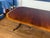 Wood Traditional Scallop Cornered Mahogany Double Pedestal Dining Table by Leighton Hall - Showroom Sample For Sale - Image 7 of 14