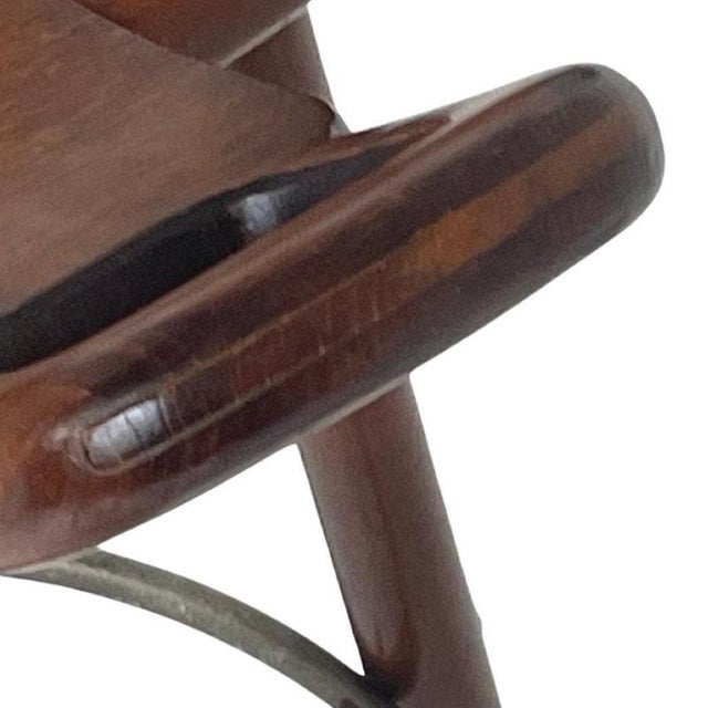 Wood Spanish Brutalist Marbella Bar Stool by Sergio Rodrigues for Confonorm, 1970s For Sale - Image 7 of 8