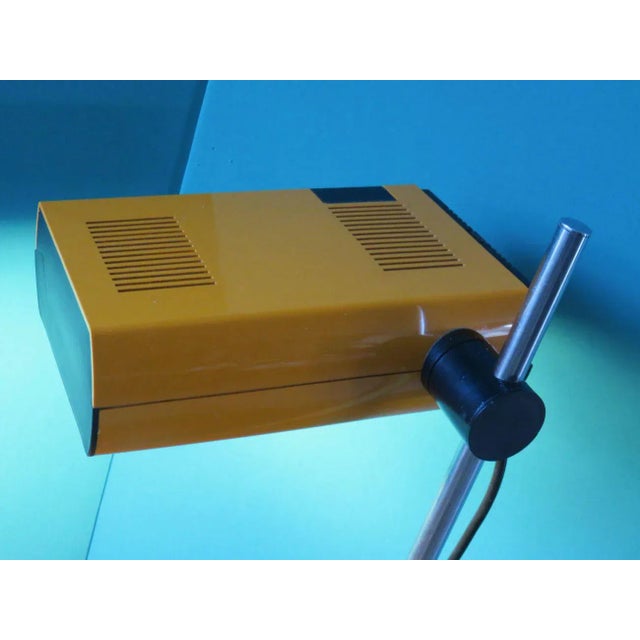 French Orange Table Lamp by Jean René Talopp for Manade, 1970s For Sale - Image 4 of 7