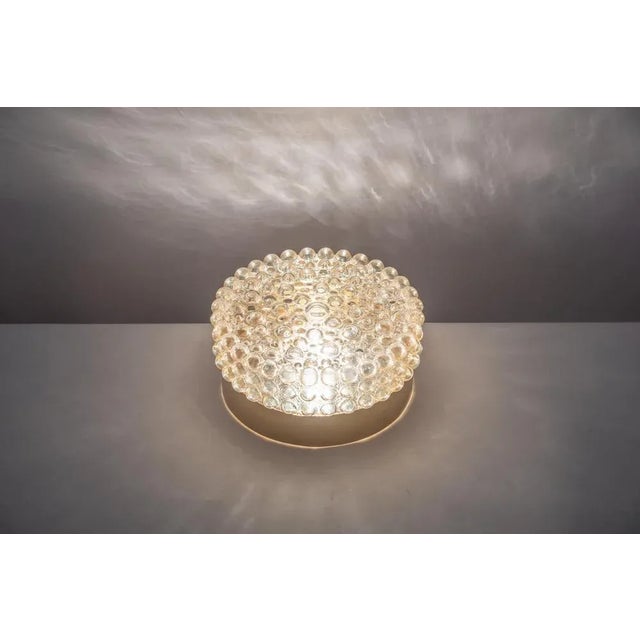 Large Amber Bubble Glass Wall Lights from Glashütte Limburg, Germany, 1970s For Sale - Image 10 of 13