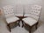 Traditional 1980s Dining Chair Wood Frame Tufted Upholstered Beige Noble House Set of 4 For Sale - Image 3 of 8
