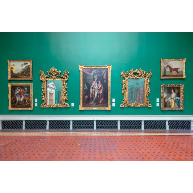 Dublin Museum, Portraits in Large Frames Interior Scene Photograph Chairish
