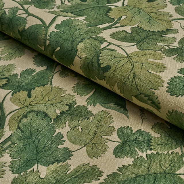 Schumacher Sample - Schumacher Edinburgh Vine Fabric In Moss For Sale - Image 4 of 5