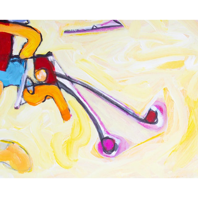 Plastic Acrylic and Watercolor on Paper Painting by James L. Bruch For Sale - Image 7 of 9