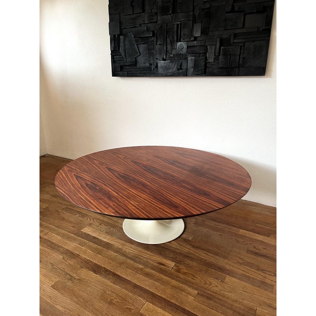 Coffee Mid-Century Modern Rosewood Tulip-Style Coffee Table in the Style of Eero Saarinen, C. 1970s For Sale - Image 8 of 12