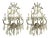 Antique Crystal Wall Sconces of Venetian Glass - a Pair For Sale