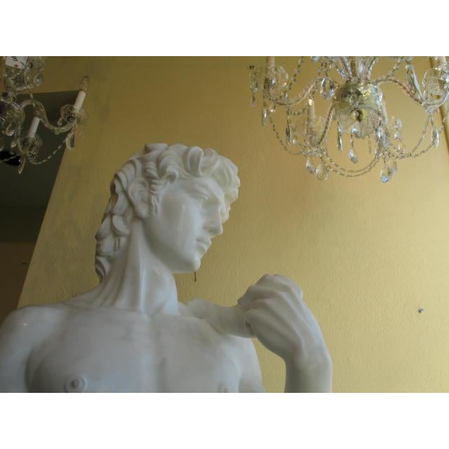 Life Size Carrera Marble "David" Sculpture Chairish