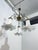 Three-Light Liberty Style Pendant Light in Opal Glass, 1960 For Sale - Image 6 of 18