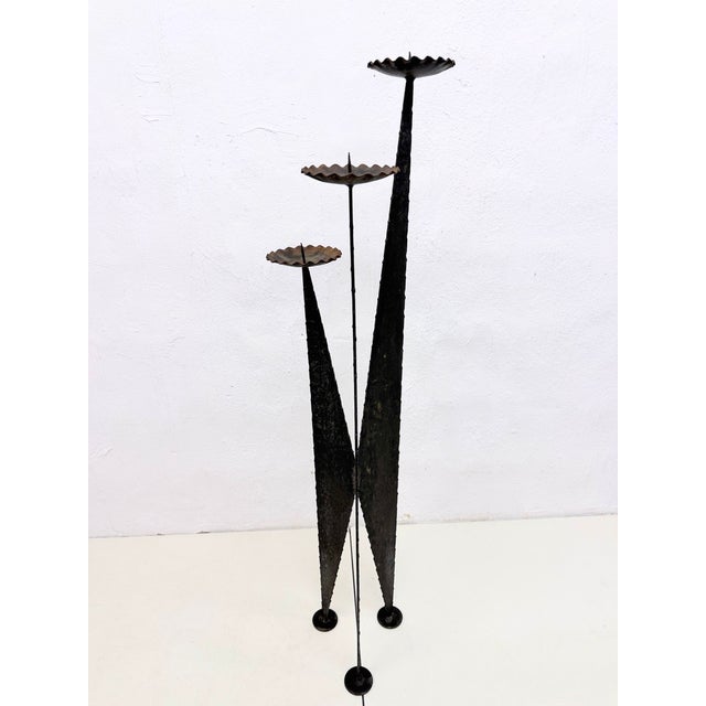 Large Brutalist Candlestick, 1960s For Sale - Image 9 of 10