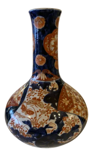 Late 19th Century Large Imari Small Neck Vase