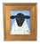 2020s Charming Folk Art Woolly Sheep Lamb Portrait Oil Painting Including the Antiqued Gold Wood Frame For Sale - Image 5 of 5