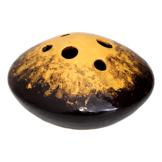 Mid-Century Modern Hungarian Glazed Ceramic Ikebana Vase from Bodrogkerámia, 1960s-1970s For Sale