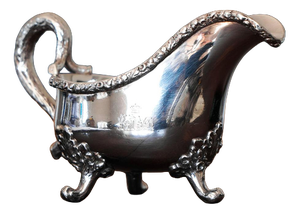 Antique Victorian Sterling Silver Sauce Boat with Acorn, London, United Kingdom, 1881
